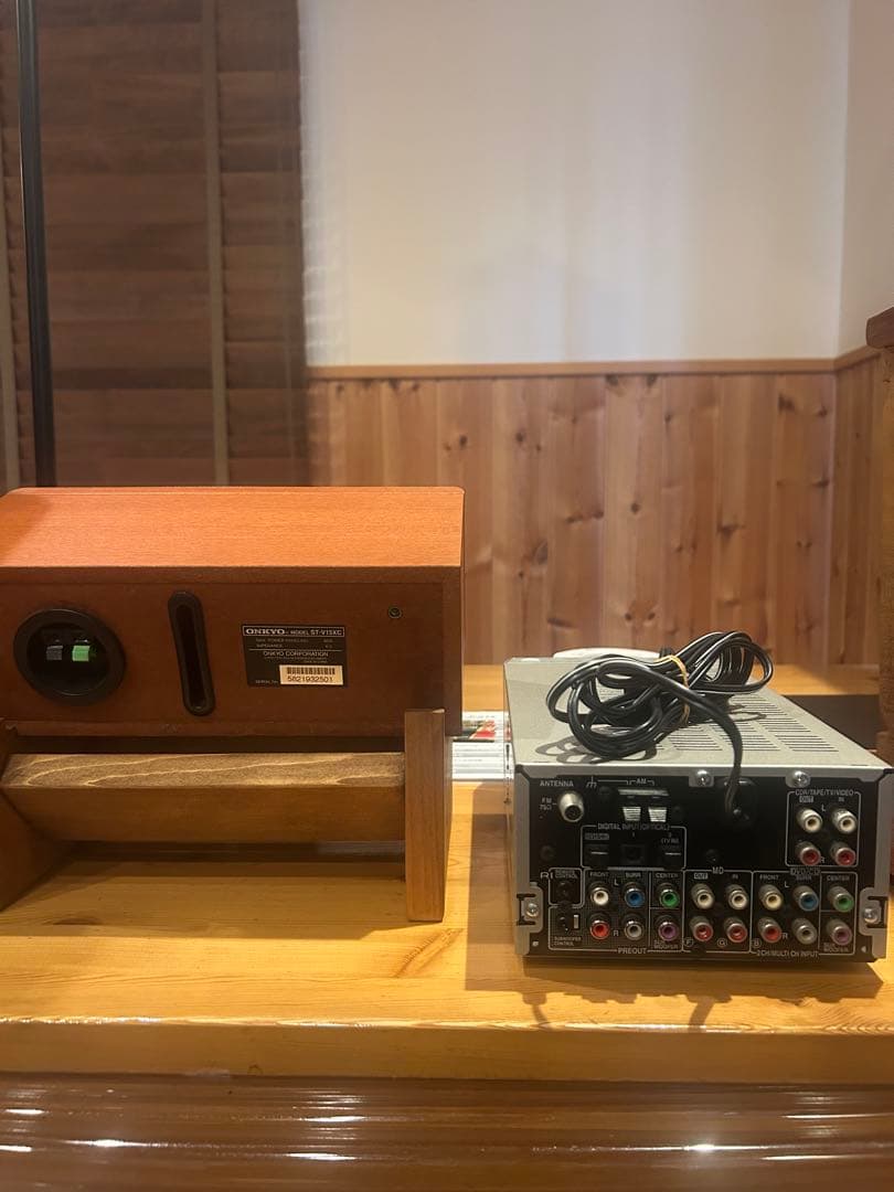 BASE-V15X 5.1chと AS-75Hと ハンドメイドスピーカースタンド