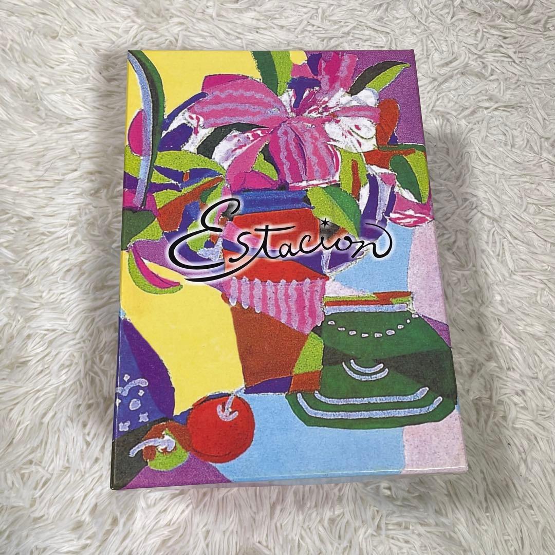 エスタシオン　未使用級　グルグルモチーフ 2wayサボサンダル　レザー　L 黒