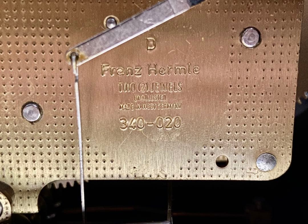 Franz Hermle ゼンマイ式置き時計 ムーンフェイズ