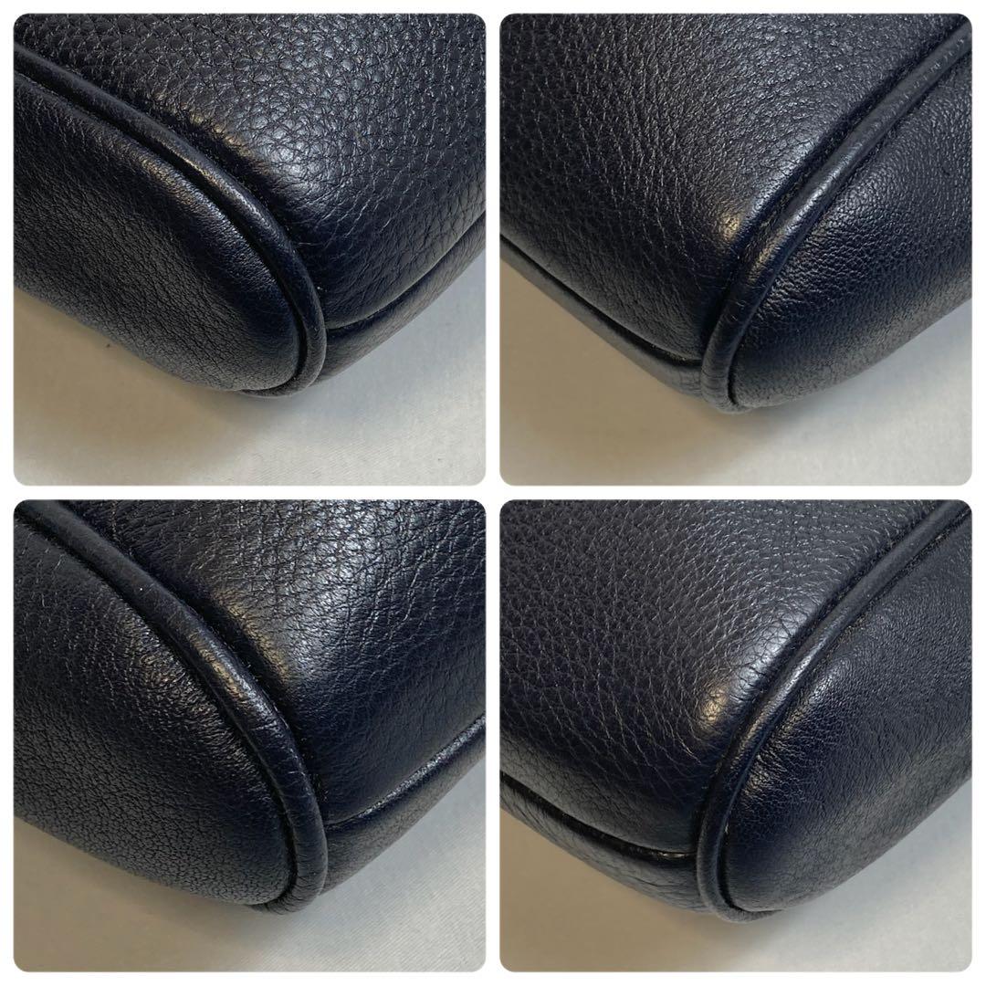 【美品】COACH コーチ　ショルダーバッグ　ブラック　レザー　2way式　ミニ