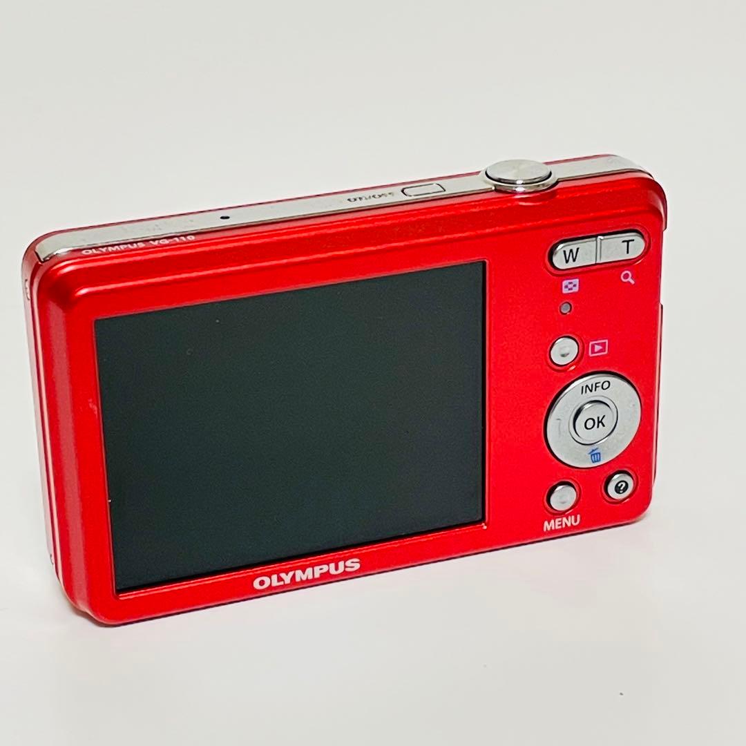 OLYMPUS オリンパス コンパクトデジタルカメラ VG-110 レッド
