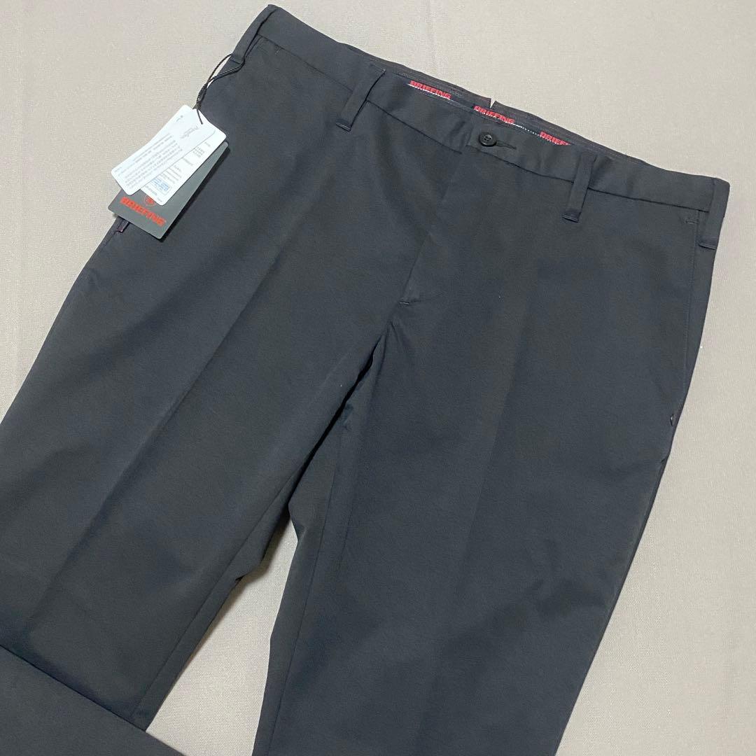 【未使用タグ付き】ブリーフィング ラバーロゴストレッチロングパンツ L