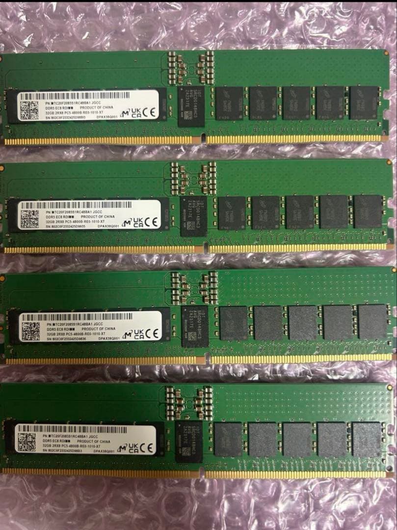 すいげつDDR5 32GBメモリ4枚セット×2