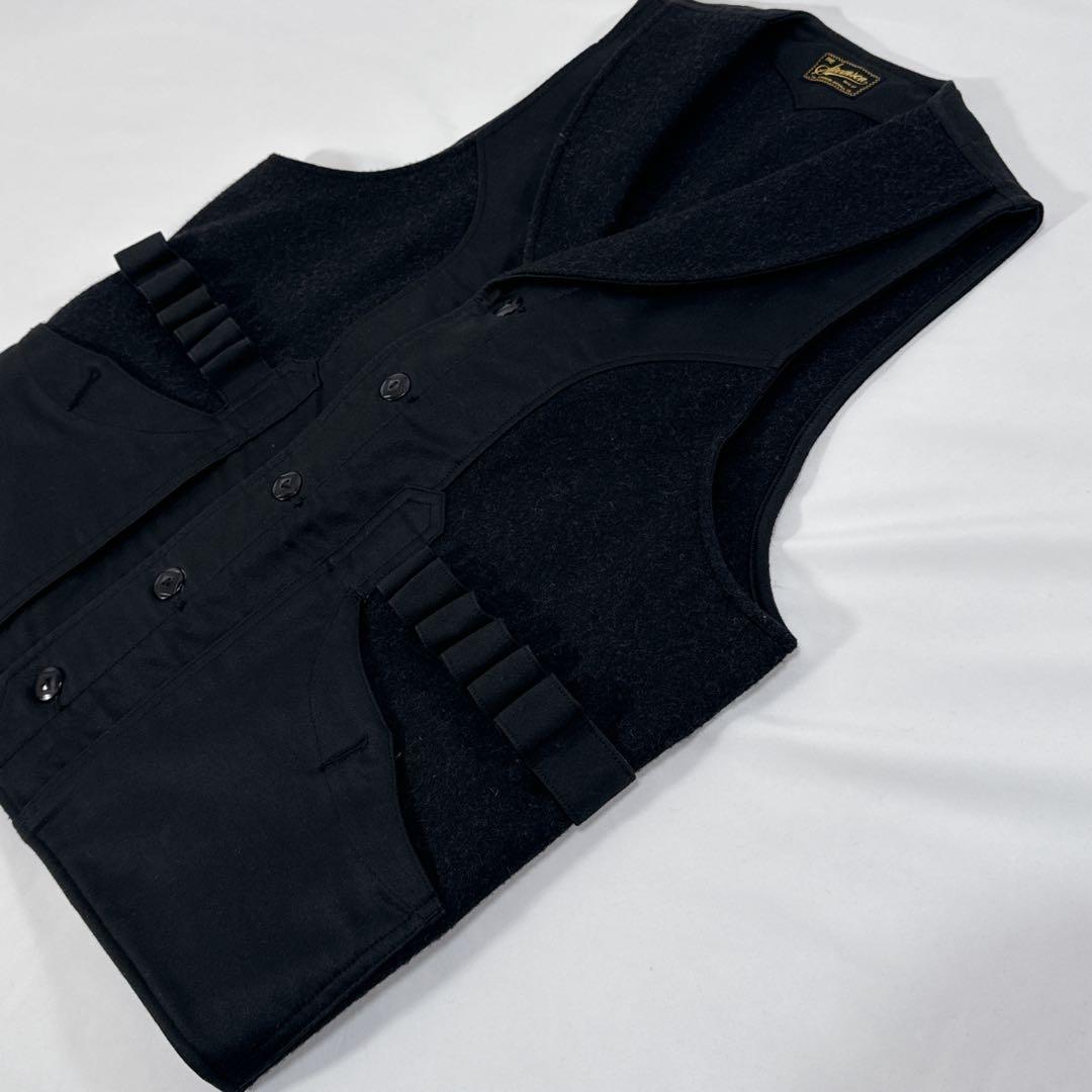 美品Stevenson Overall ハンティングベスト ブラック サイズ40