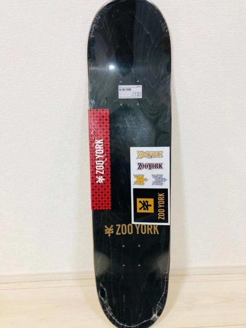 台湾製無地黒デッキテープ付き　ズーヨーク　ZOOYORK 8.0デッキ