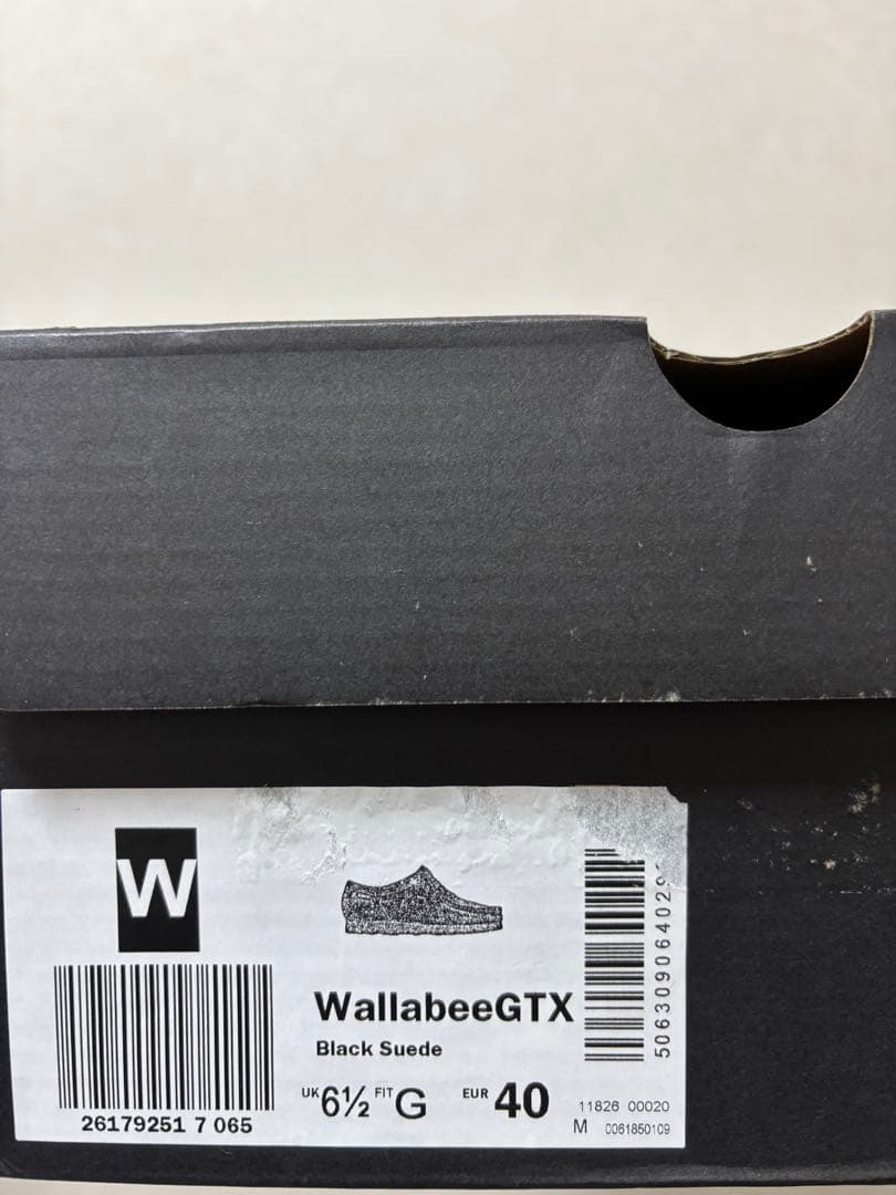 靴 Clarks WallabeeGTX 24.5cm