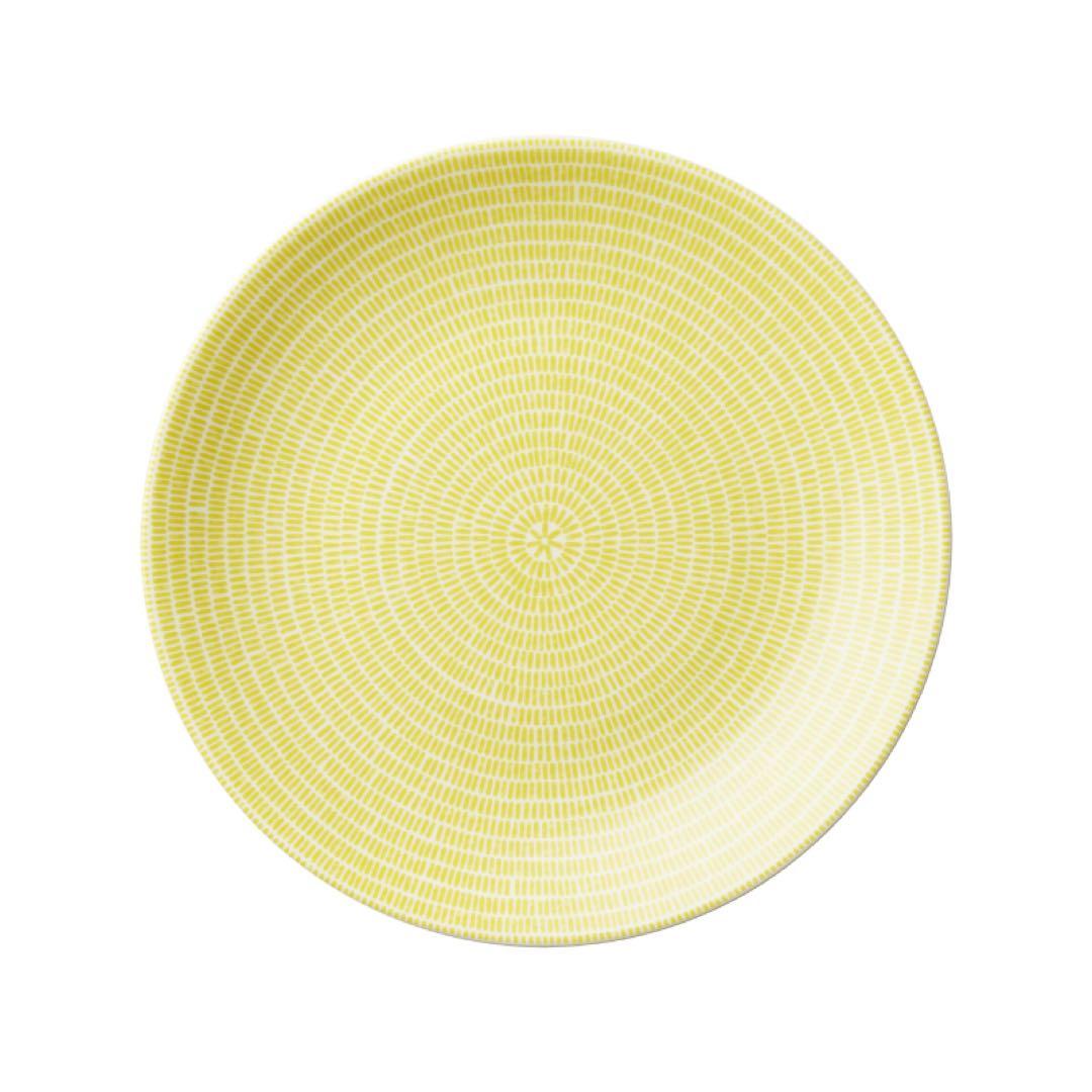 新品ARABIAアラビア24hAVEC アベック プレート20cmブルーイエロー