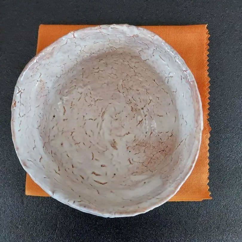 萩焼　抹茶茶碗　宇田川聖谷（玄翁）造　共箱付き