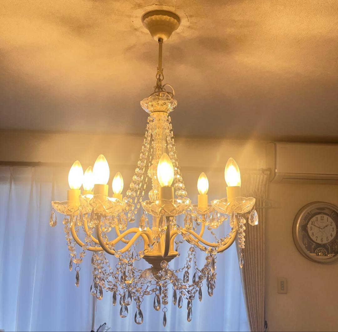 【美品】9灯 シャンデリア秋月貿易 Juliette ジュリエットアンティーク調