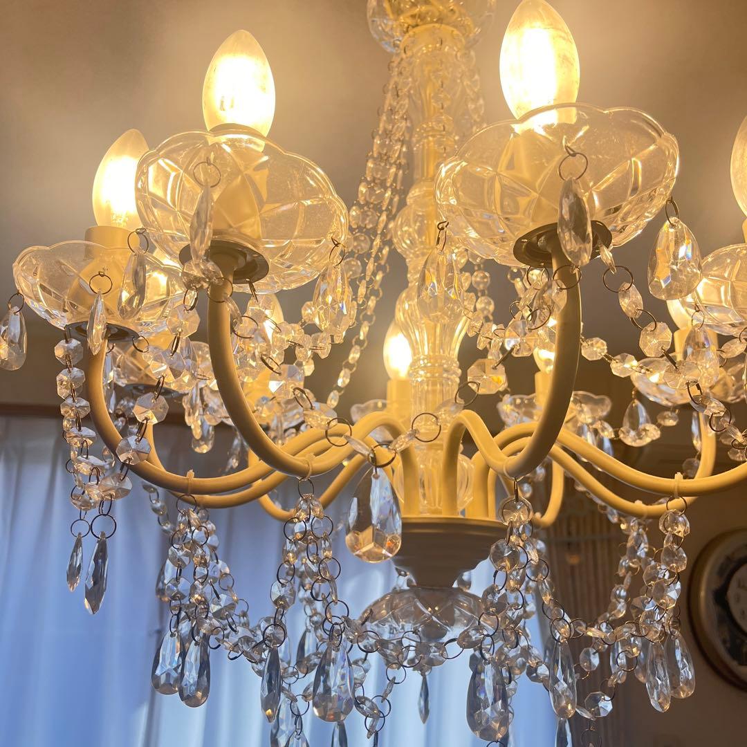 【美品】9灯 シャンデリア秋月貿易 Juliette ジュリエットアンティーク調