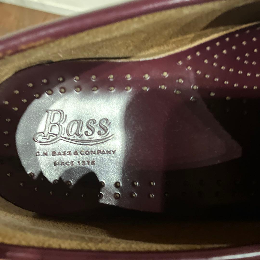 Bass ローファー　LUKE バーガンディ