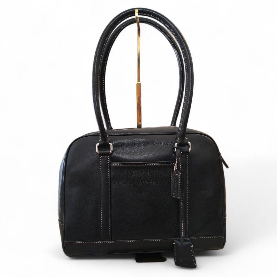美品✨ COACH ハンドバッグ ブラック レザー ショルダーバッグ コーチ