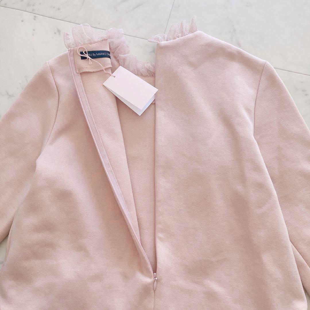 試着のみ　ツルバイマリコオイカワ Queenie レースペプラムトップス