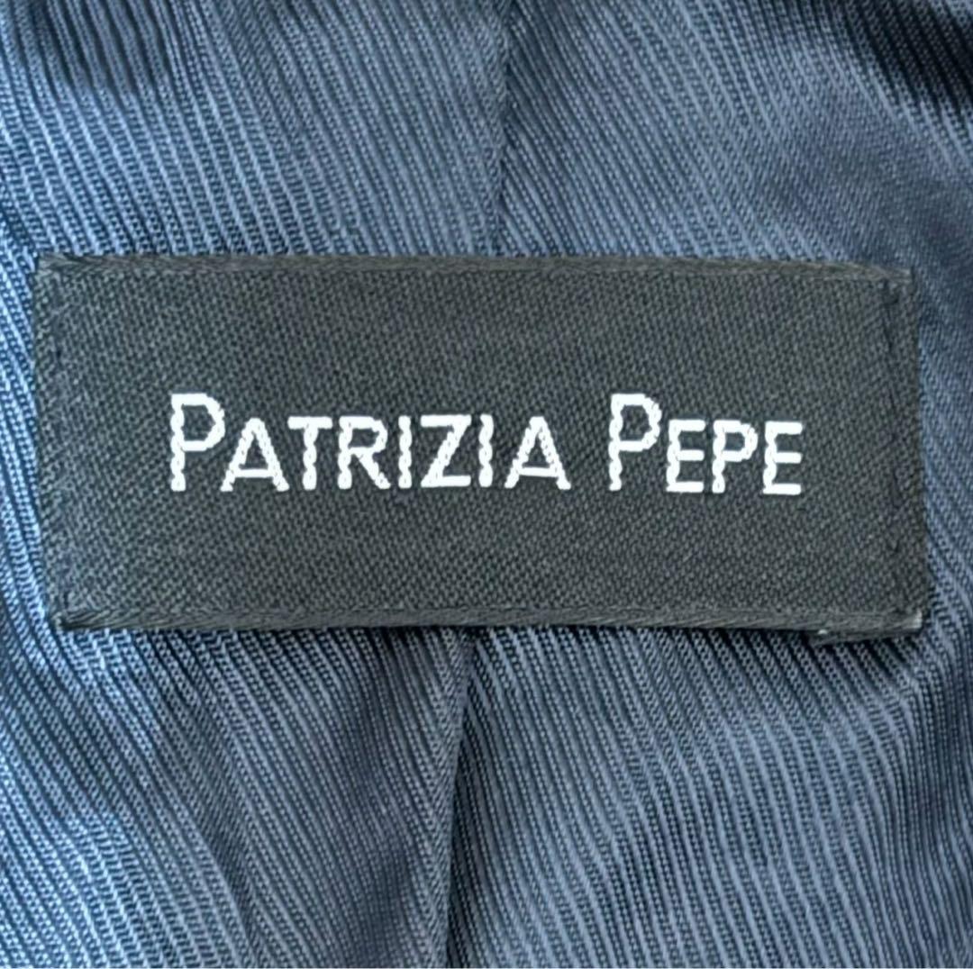 【T様】パトリツィア ぺぺレザージャケット 黒 S 羊革 高級装飾 希少