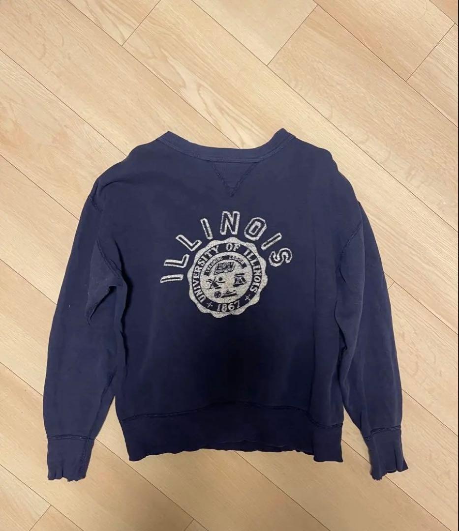 【値下げ可】60‘s vintage college print sweat