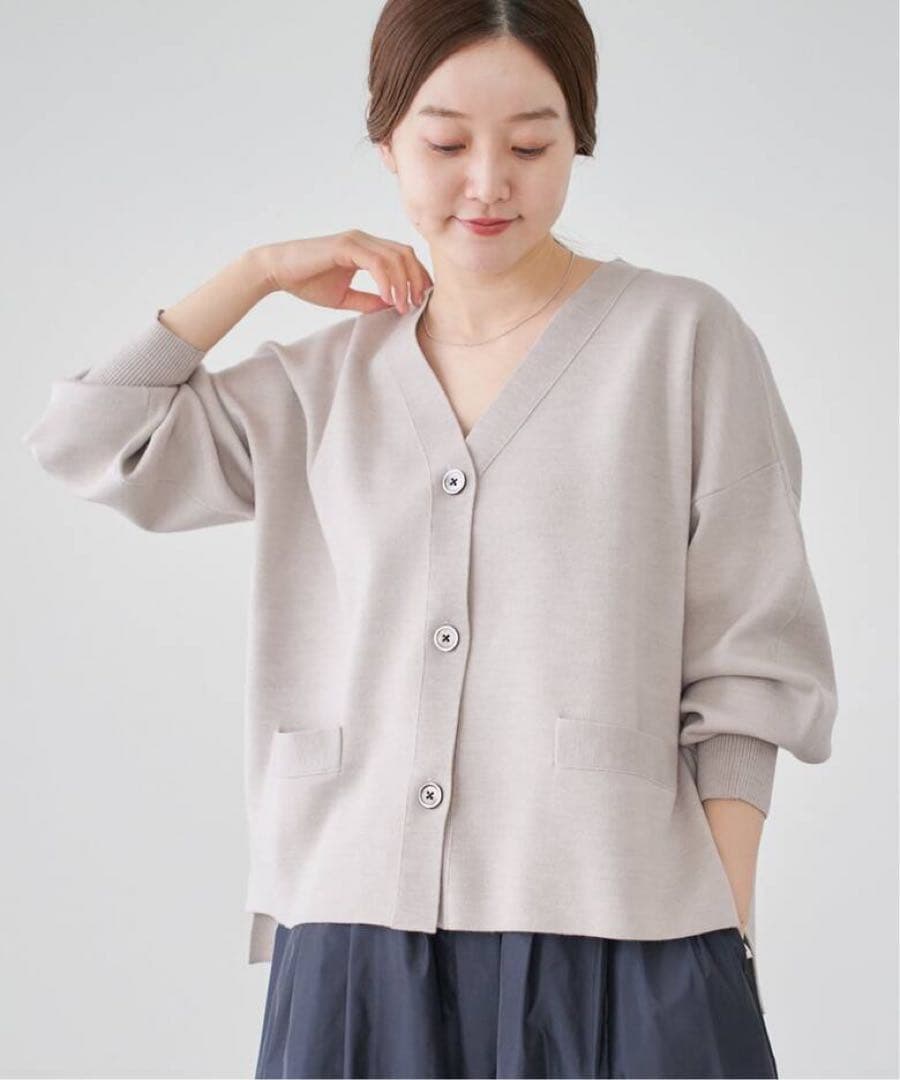 スーパーファインスムース ショートカーディガン