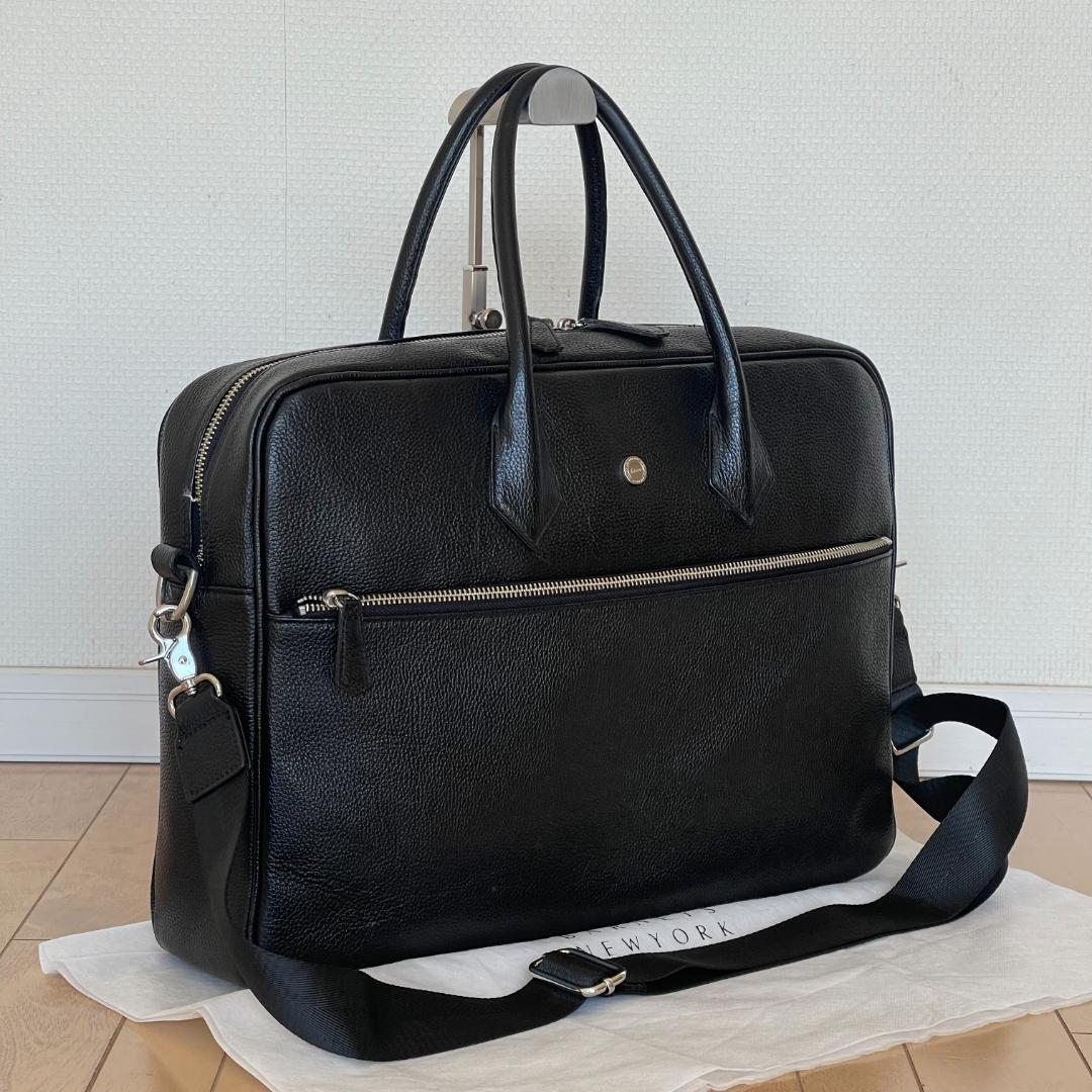 【yuji037466様】hinn エンボスレザー ビジネスバッグ