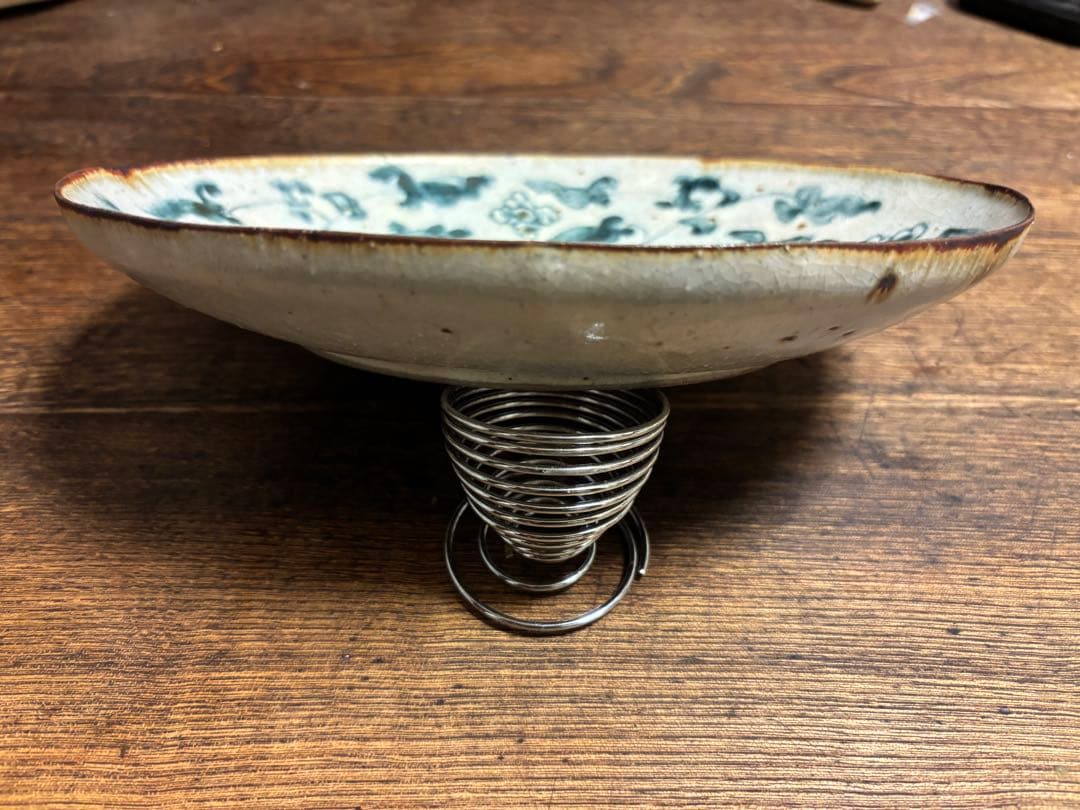 新品未使用 希少 コウホ窯 市野吉記 楕円皿 2皿セット