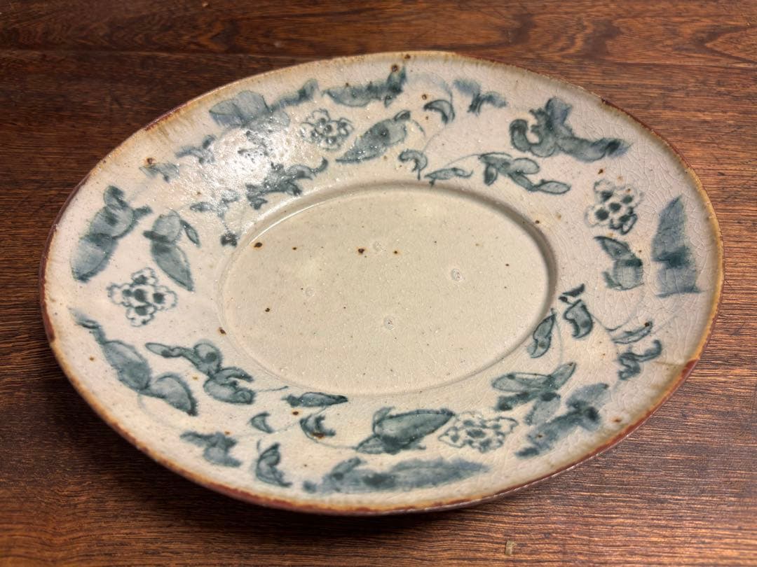 新品未使用 希少 コウホ窯 市野吉記 楕円皿 2皿セット