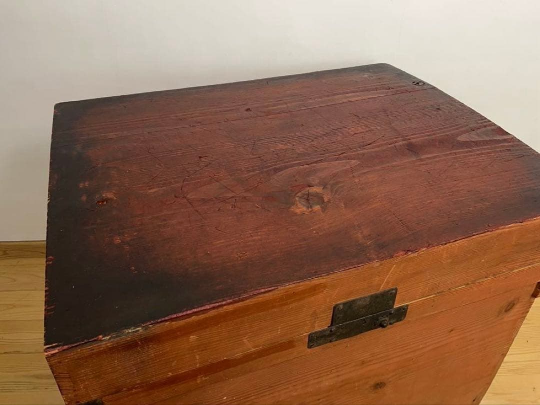 大型　木箱　飾り台　M083　古道具　古家具　和家具　ビンテージ　アンティーク