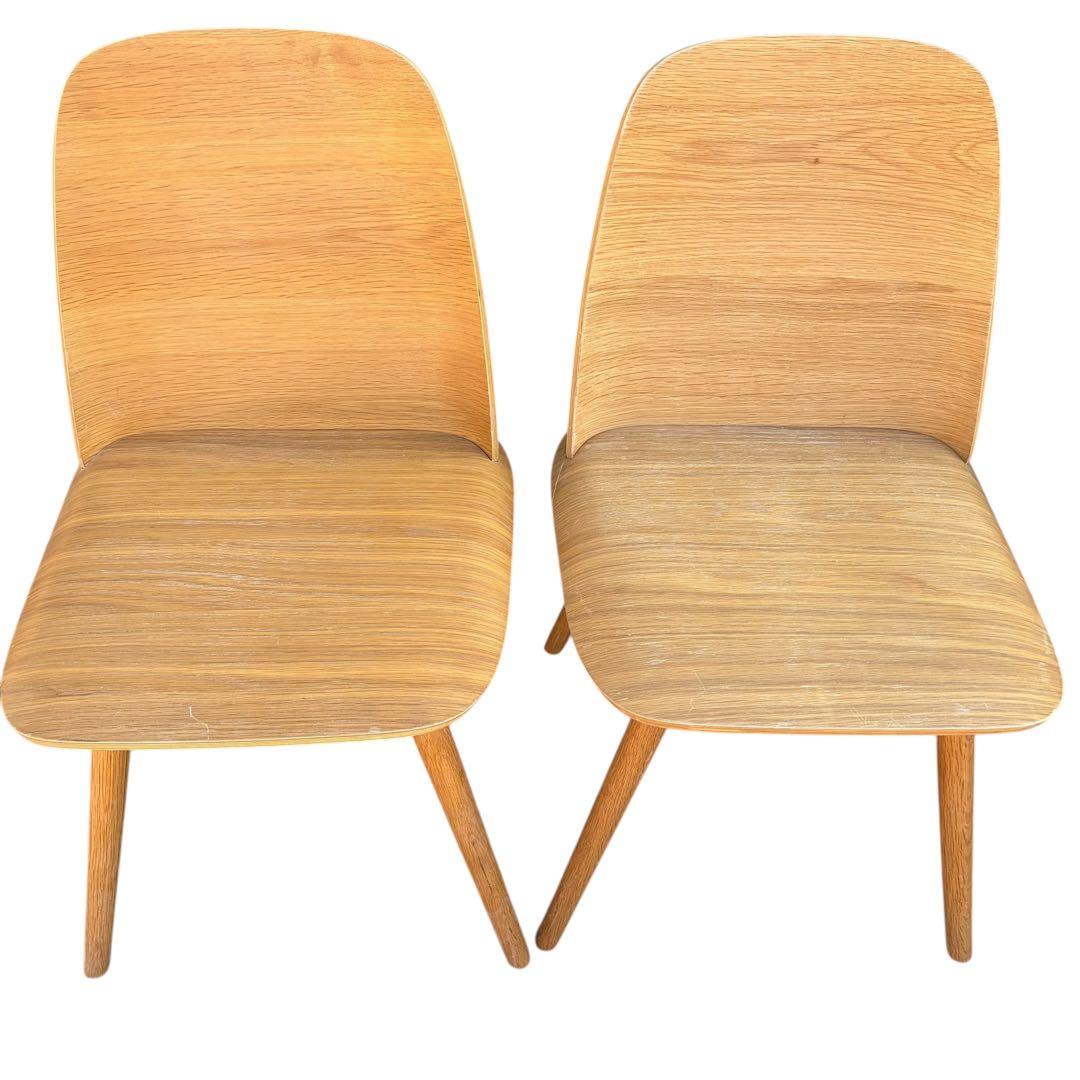 【美品】muuto ムート Nerd Chair ナードチェア オーク 2脚分②