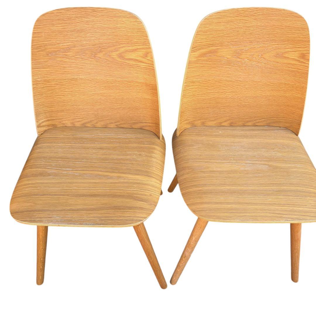 【美品】muuto ムート Nerd Chair ナードチェア オーク 2脚分②