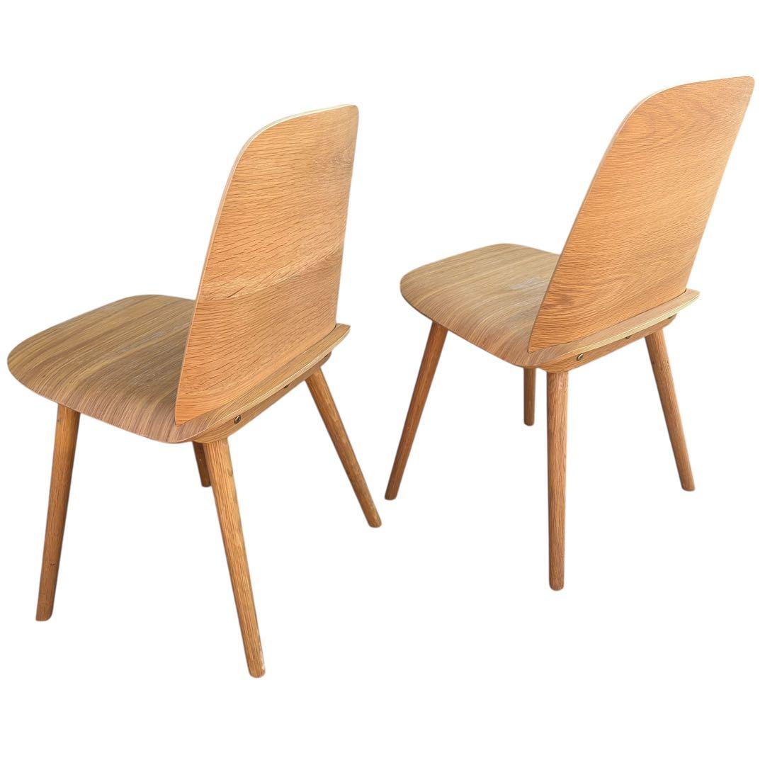 【美品】muuto ムート Nerd Chair ナードチェア オーク 2脚分②