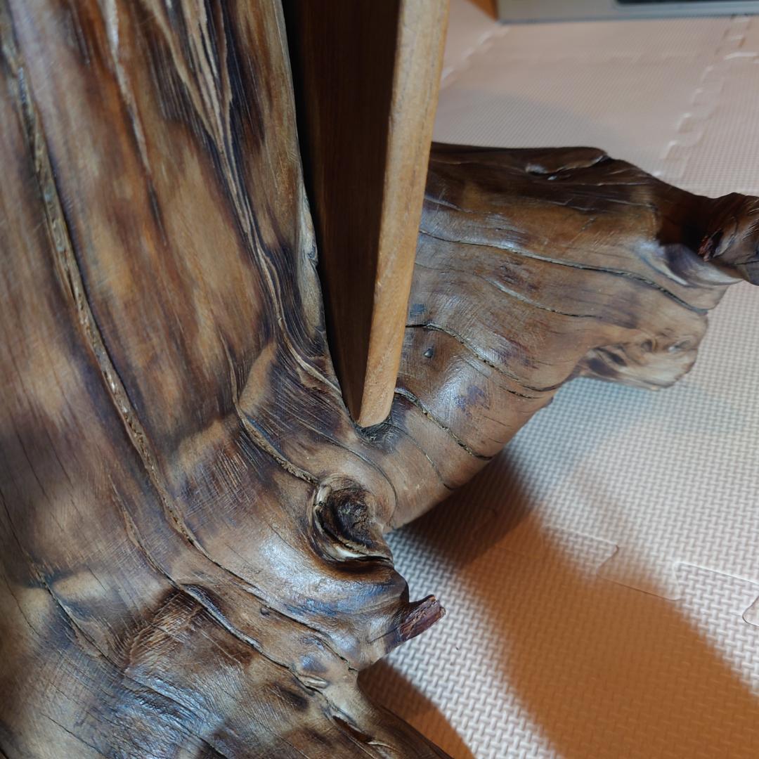 切り株・根っ子　切り出しスツール　椅子　昭和初期〜中期　天然木