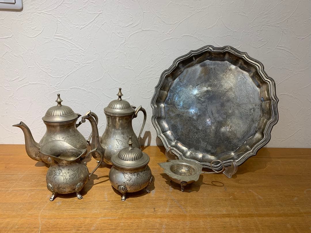 G0203-18★アンティーク調　ティータイムセット インテリア