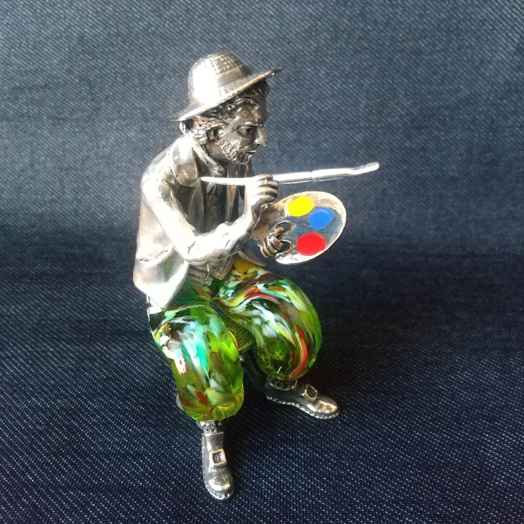 Pagliacci D'Argento　スターリングシルバー&ヴェネチアンガラス