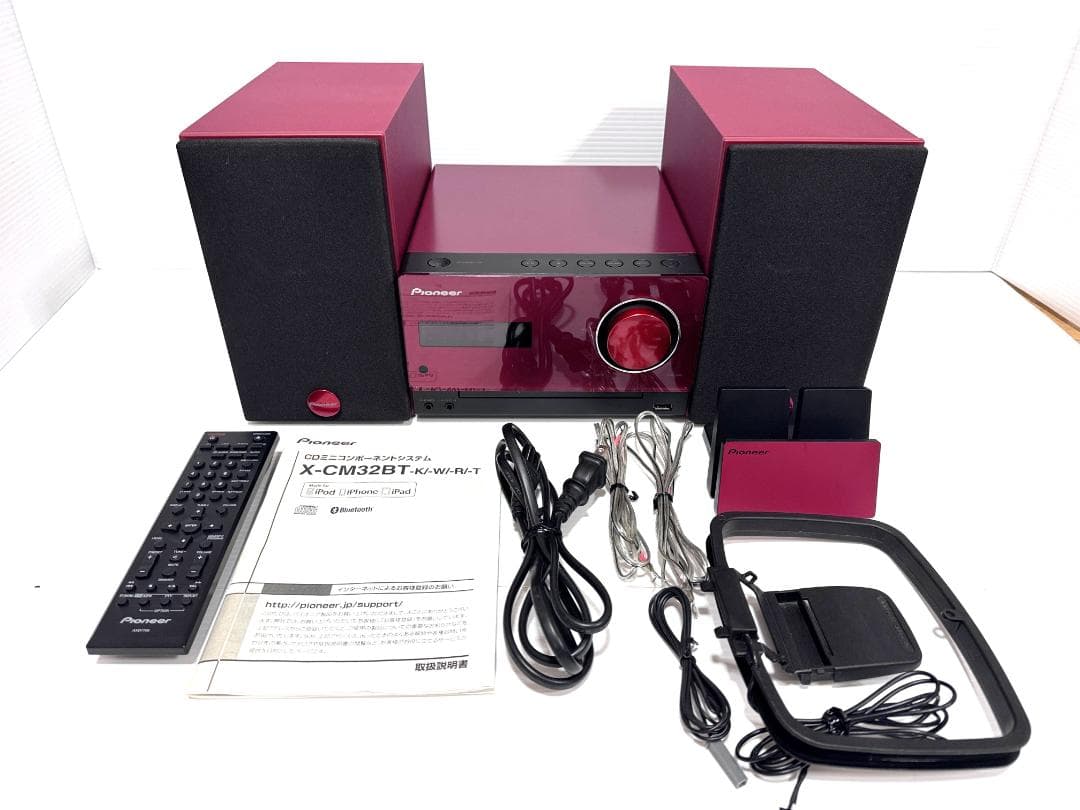 YAMA Pioneer X-CM32BT-R ミニコンポ