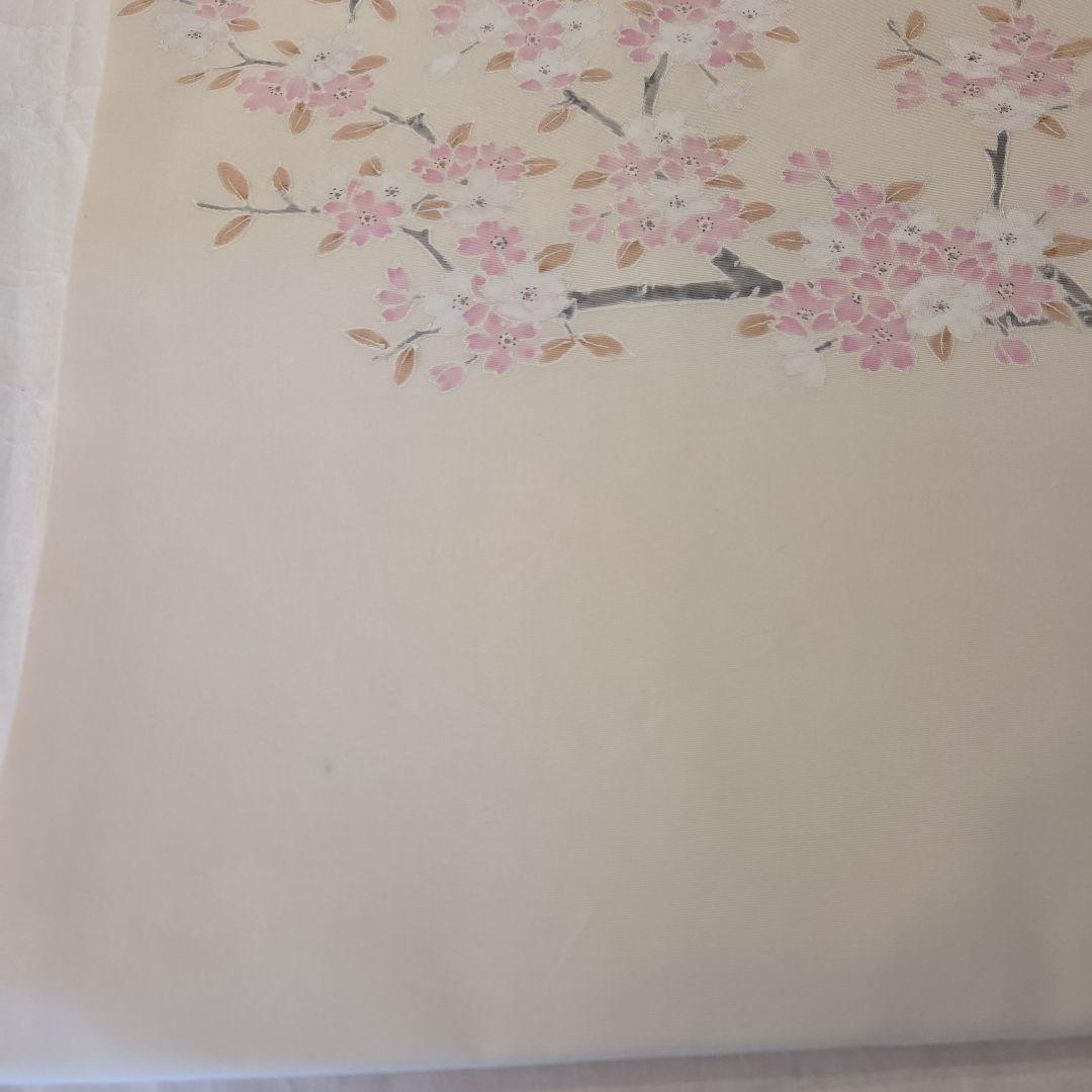 美品✨新品　未使用　桜　作家物　 正絹　八寸名古屋帯　　たとう紙付