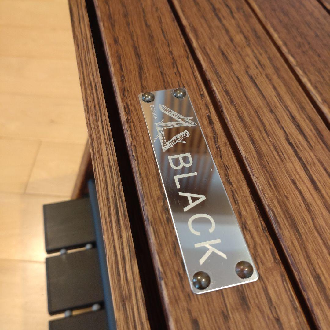 Black design ハレテーブル　One4別注　ブラックデザイン　下段付