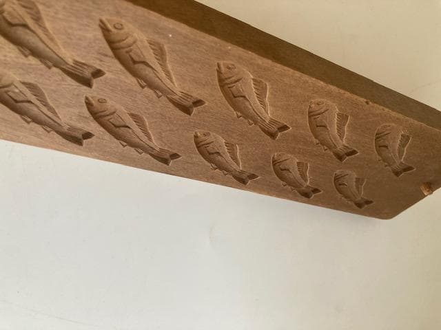 古道具　木型　干菓子　魚　鮎？