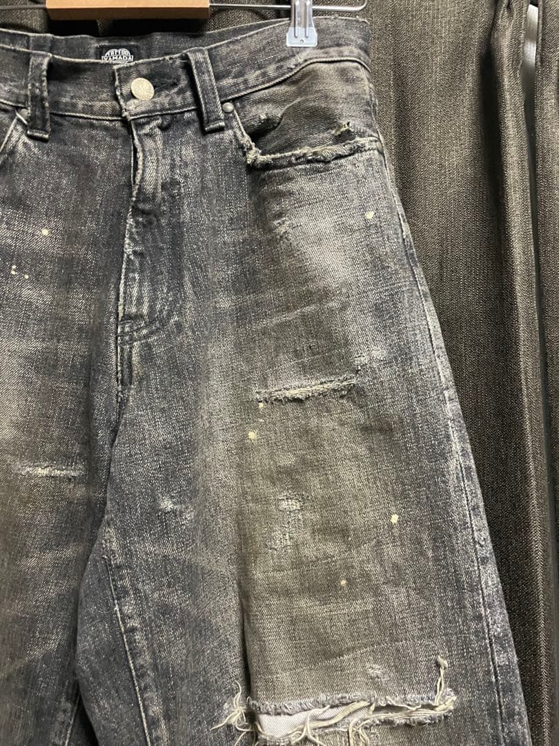 進藤大輝TSY RIPPED WIDE STRAIGHT BLACK