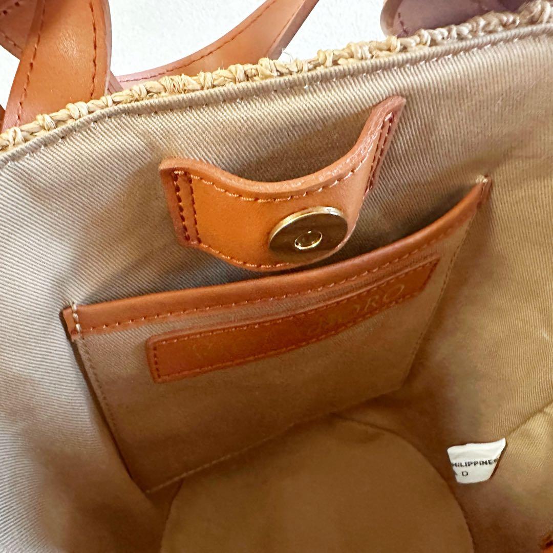 極美品✨ヴィオラドーロ かごバッグ VIOLAd'ORO MIRO ミロ 本革