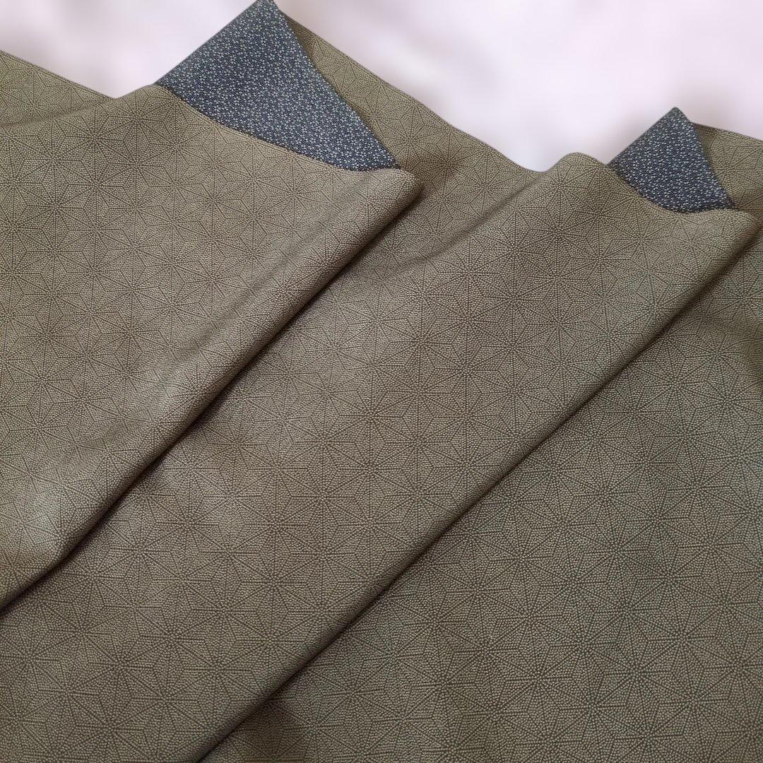 伊勢型江戸小紋　両面染　絹100%