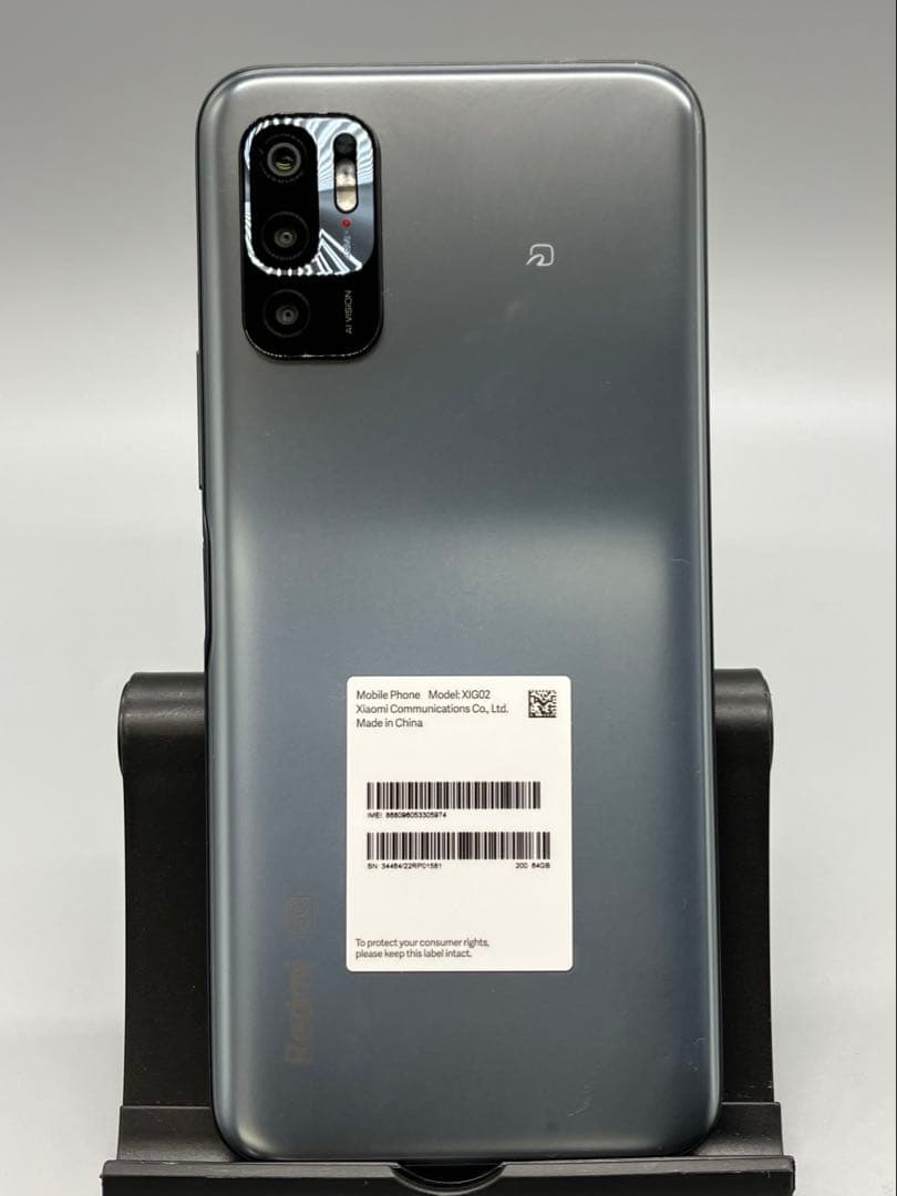 カ*ラ様 シャオミ Redmi XIG02 Note10JE グレー 制限○【1