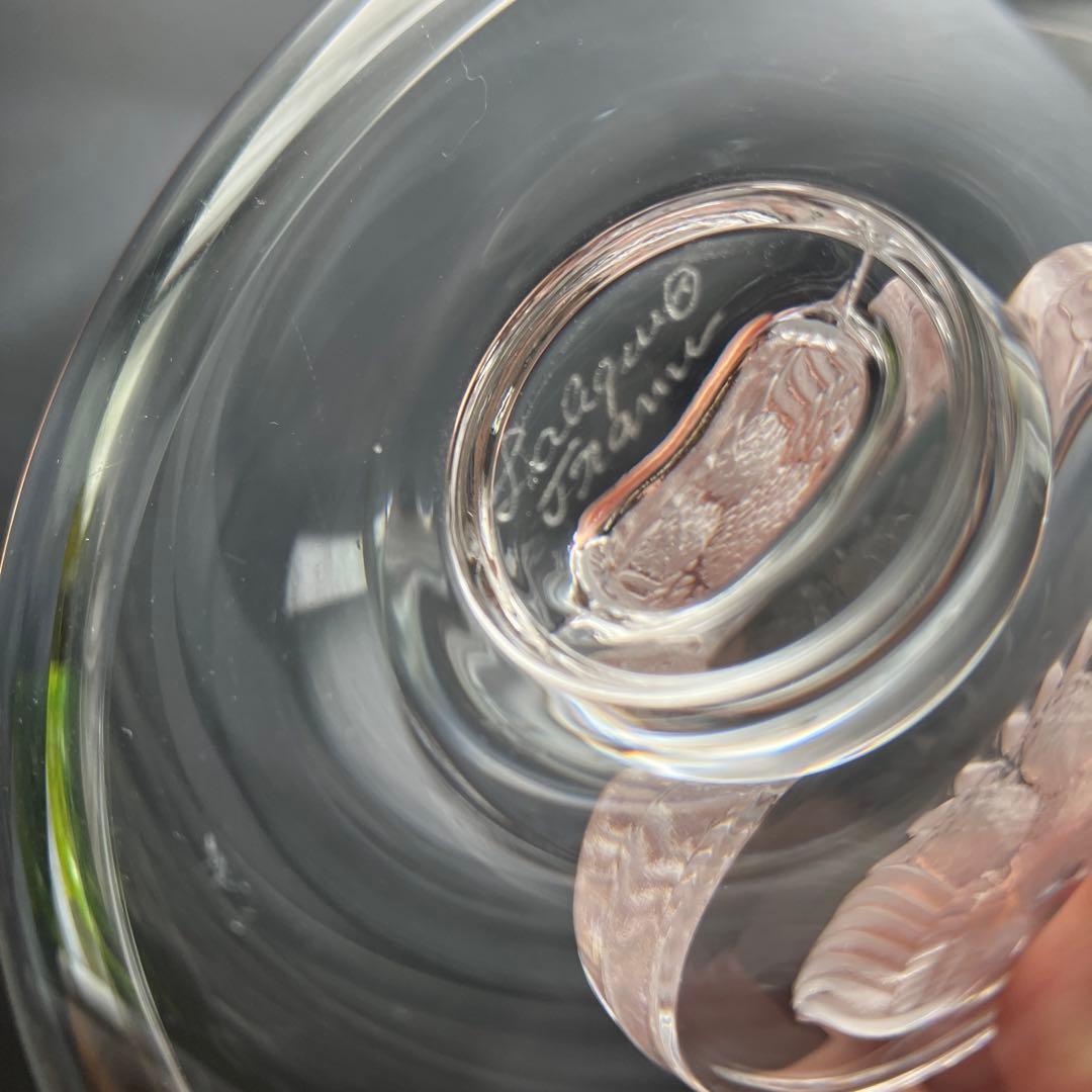 ルネ・ラリック　イーグル　翼を広げた鷲のリングトレイ