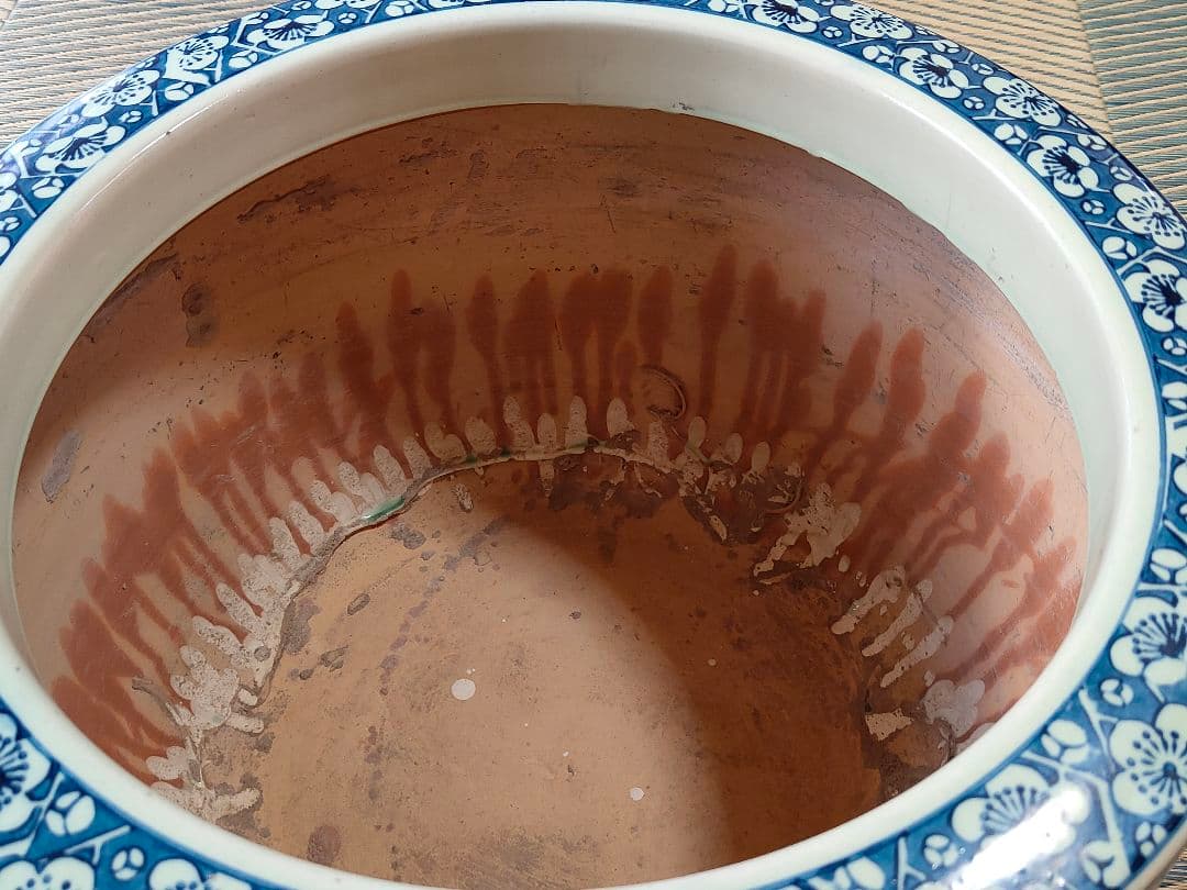 昭和レトロ 火鉢 常滑製 みや古焼 陶器 大きい火鉢　和風　中国風