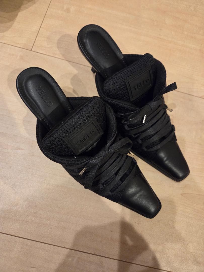 YELLO SHOOTER SNEAKER MULES　ブラック　Ｌ