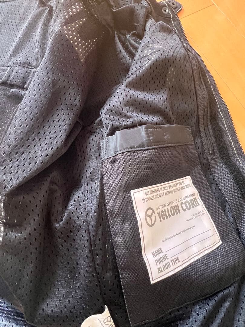 YELLOW CORN バイクジャケット メッシュ裏地