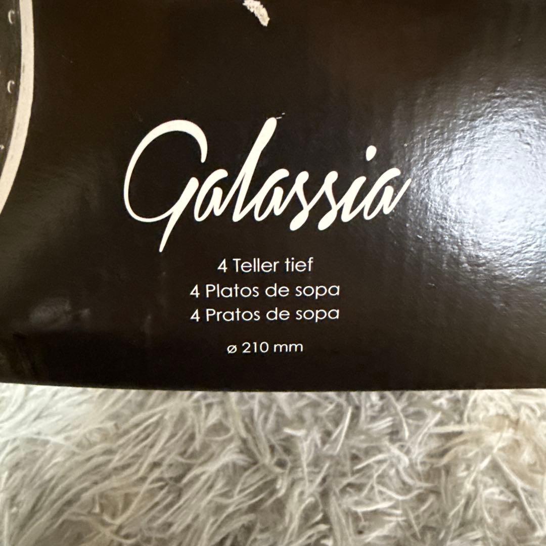 4枚　GALASSIA ガラシア ディーププレート 21cm RCR・イタリア製