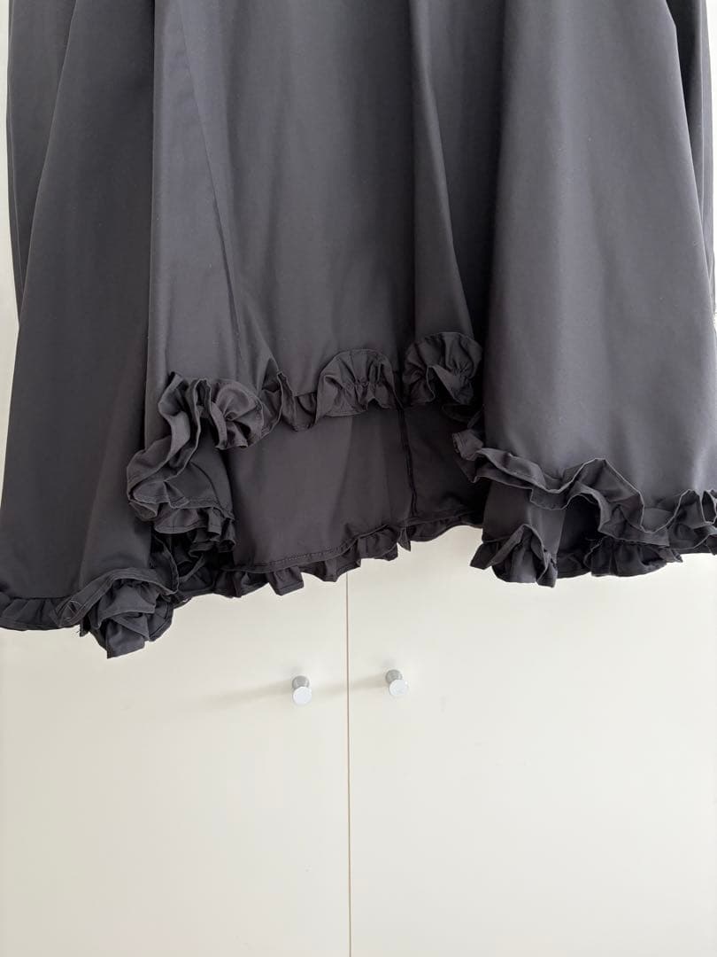 OHGA 裾フリル　Aラインブラウス