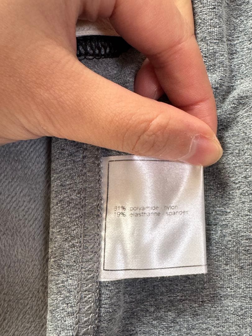 CHANEL グレー ノースリーブ Vネック ワンピース