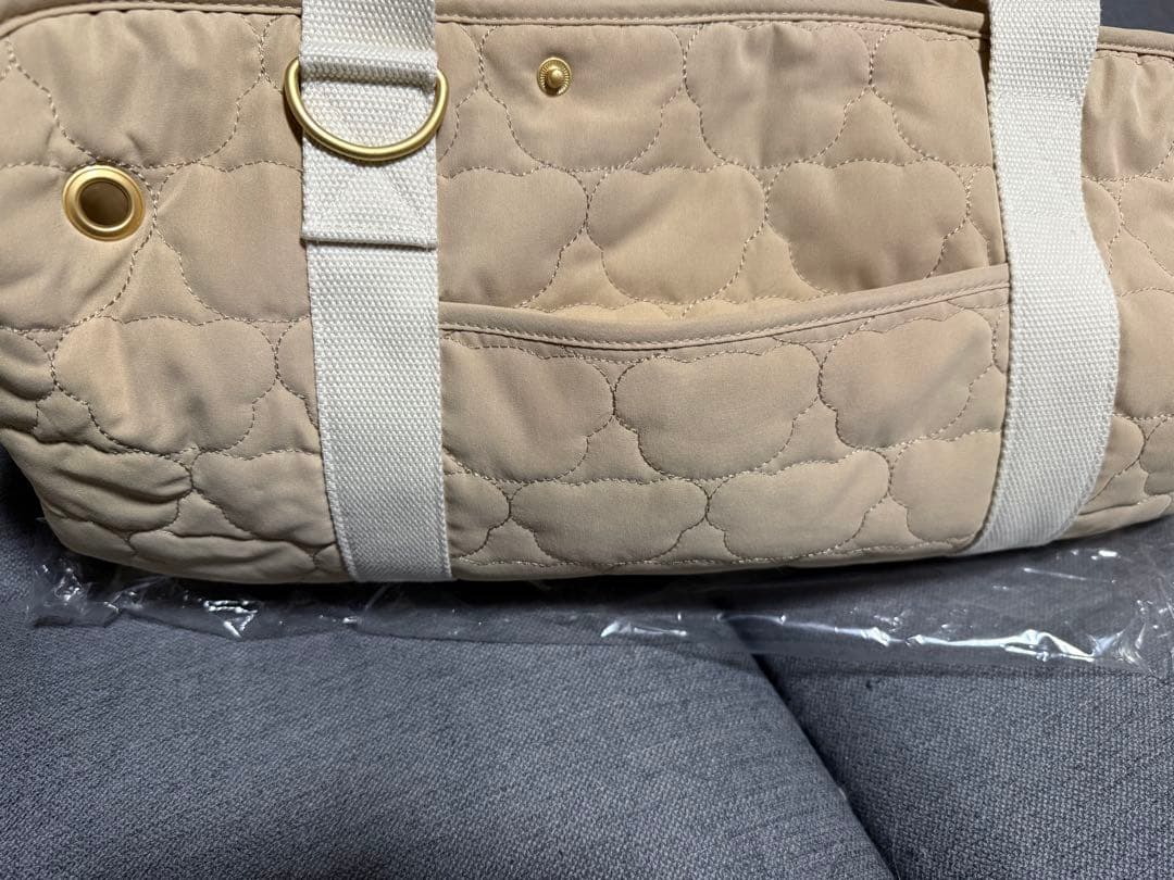 [最終価格] ペットパラダイス　キャリーバッグ　あごのせ　くま柄　ロング　新品