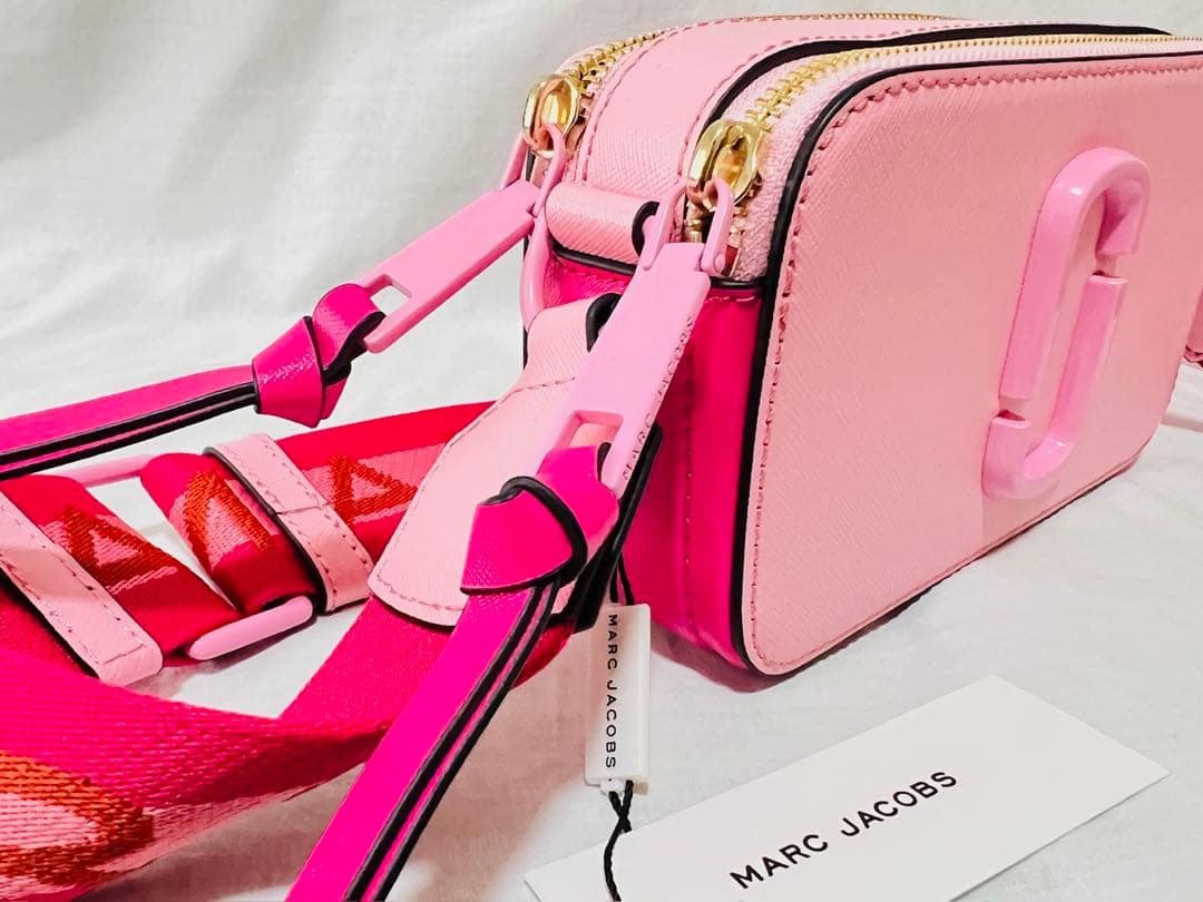 MARC JACOBS スナップショット カメラバッグ ピンクローズ