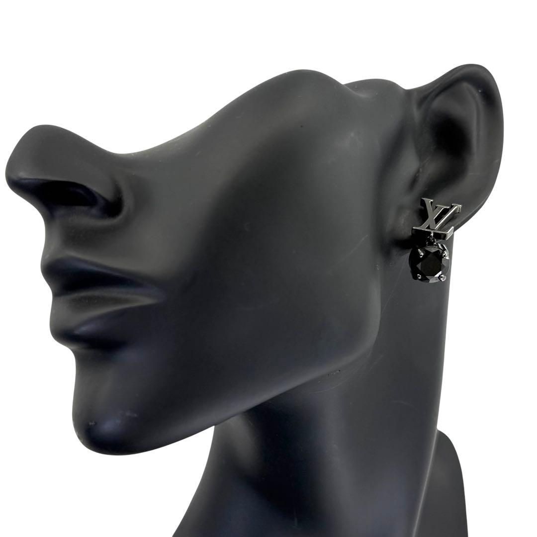 【美品☆現行】ヴィトン　Vシグネチャー ストラス 　ピアス　3点セット　LV