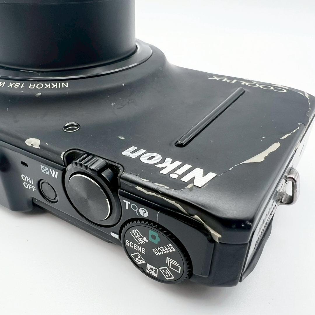 【動作品】Nikon COOLPIX S9300 コンデジ ブラック 動作確認済