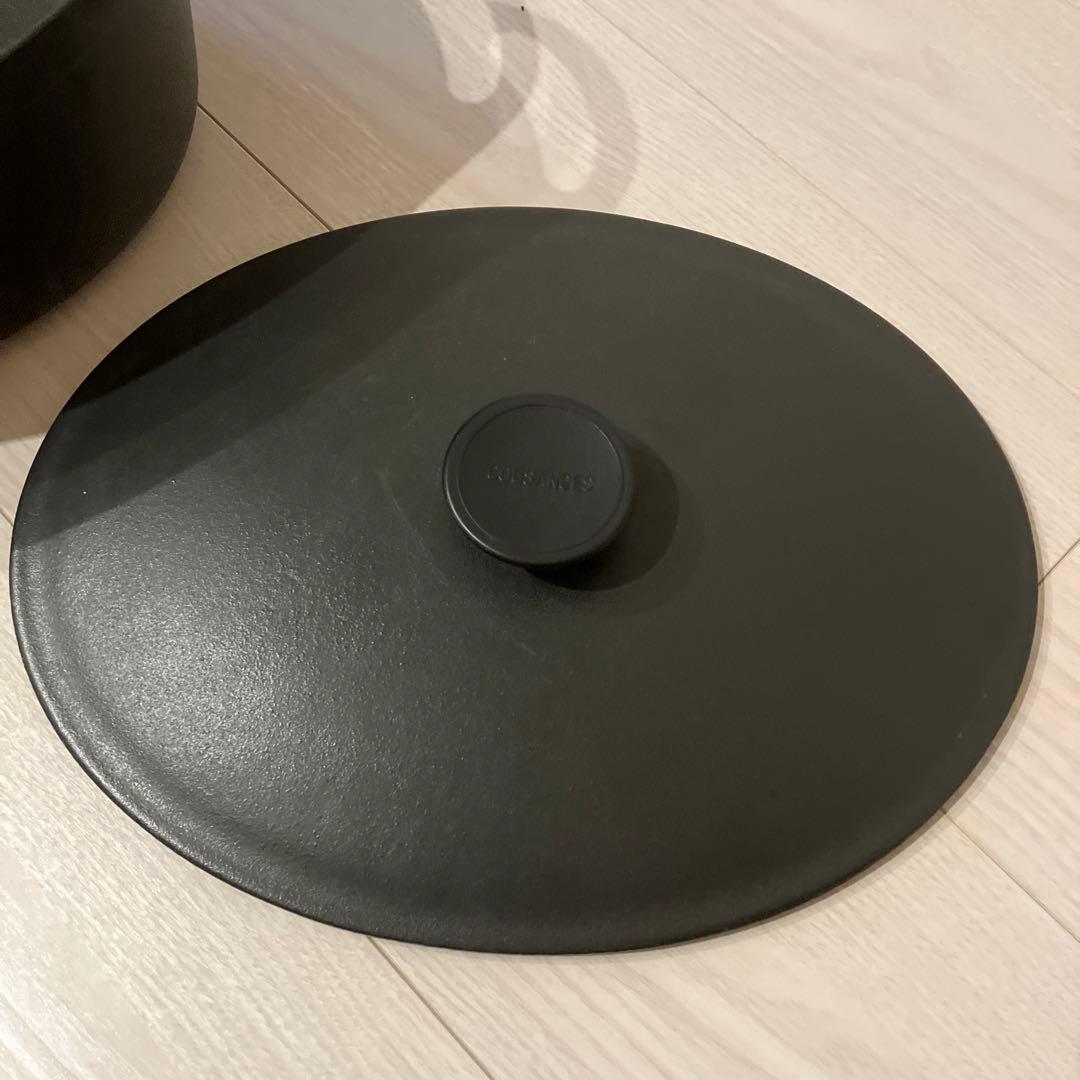 クーザンス　オーバル両手鍋　黒　大容量